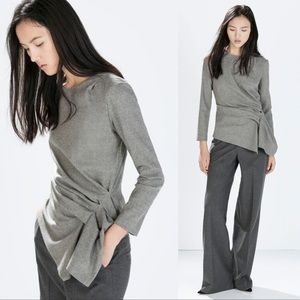 Zara Asymmetrical Wool Top S